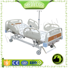 MDK-T211 Cama de hospital manual ajustável de 3 funções com plástico ABS